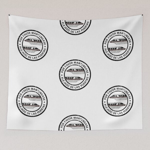 Item preview, MonorailPorFavorDistressedBlack designed and sold by WDWretro.