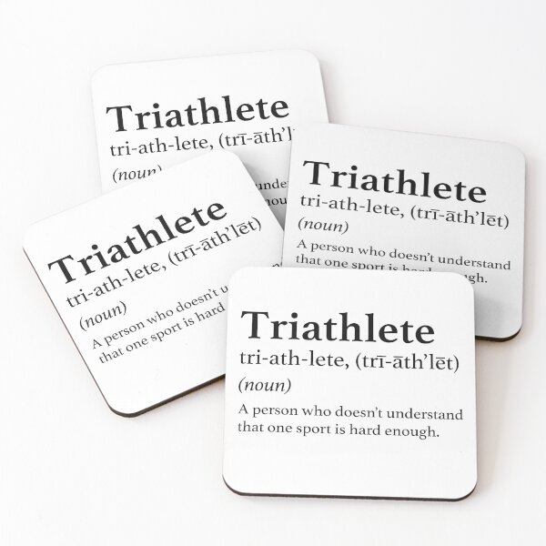 Item preview, Triathlete Definition Quote Funny Triathlon designed and sold by inkedtee.