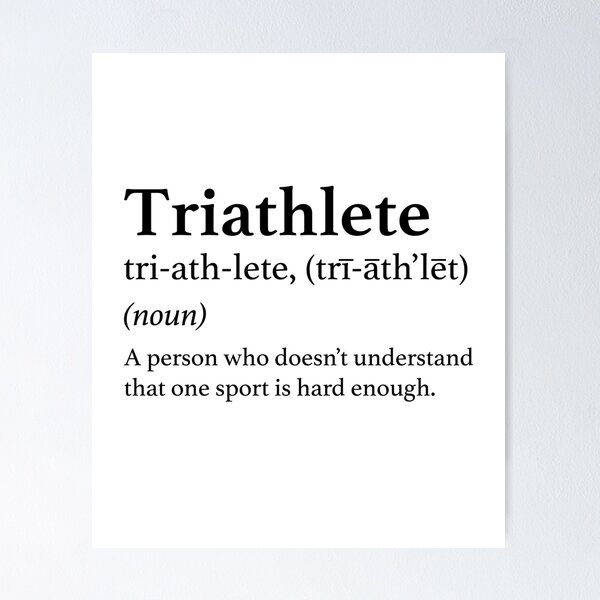 Artikel-Vorschau von Triathlon Definition Zitat Lustiger Triathlon, designt und verkauft von inkedtee.