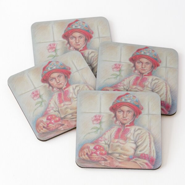 Item preview, Woman with red hat  designed and sold by Francesca Romana Brogani.