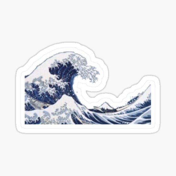 Item preview, Wave Sticker designed and sold by maddiesartworks.