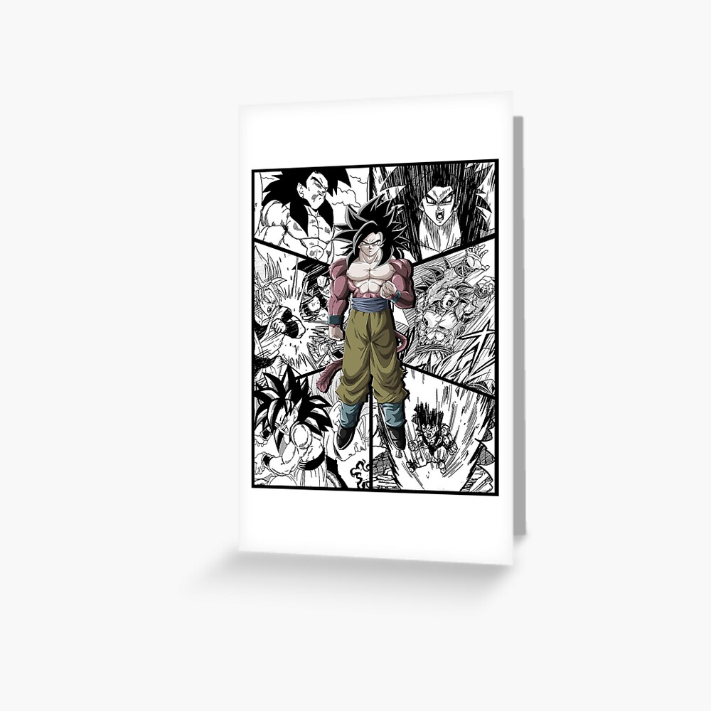 Goku ss4 Dragon Ball GT Super Saiyan Warrior Manga Version | Art Board Print