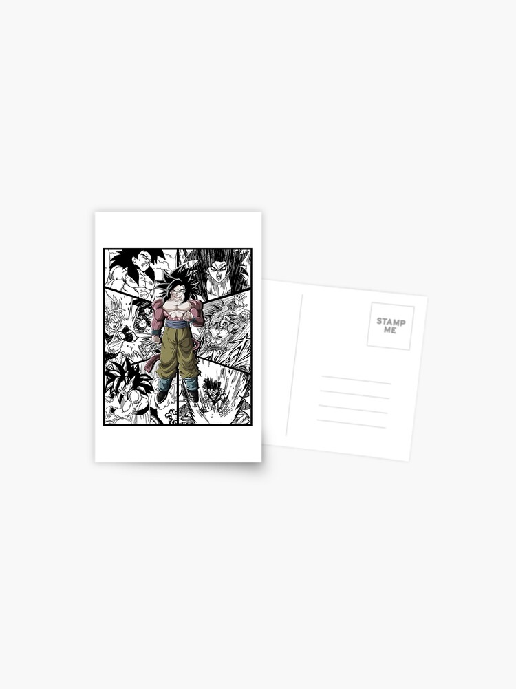 Goku ss4 Dragon Ball GT Super Saiyan Warrior Manga Version | Art Board Print