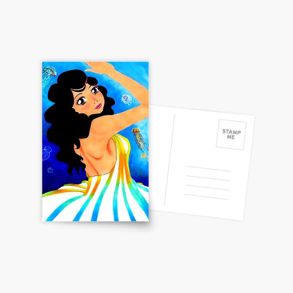 Jellyfish Princess Postcard