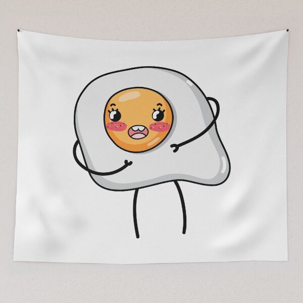 Item preview, Kawaii Cute Fried Egg designed and sold by AnastasiaDesign.