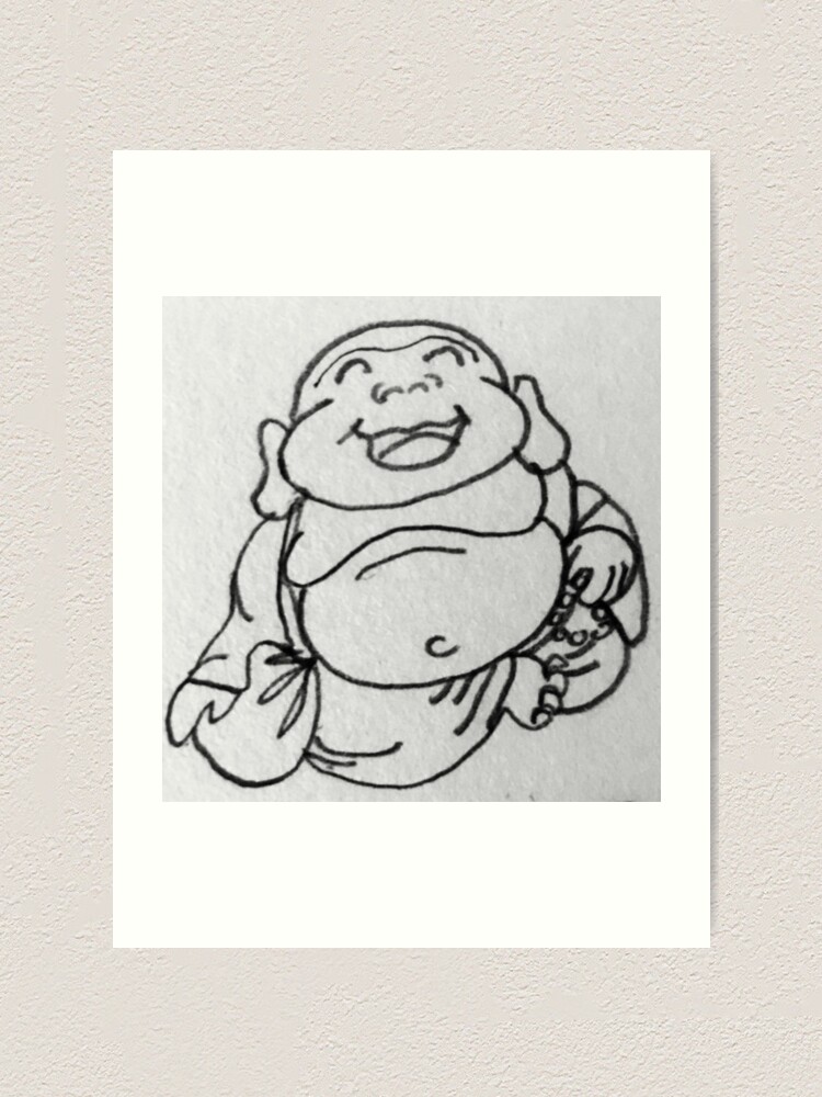 Laughing Buddha Line Art  Kids Portal For Parents