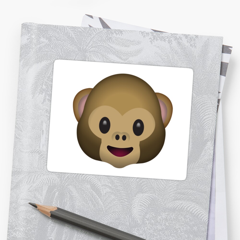 Monkey Emoji Collection Sticker By Kassidyleavitt Redbubble