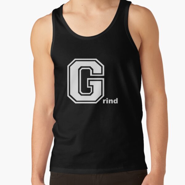 Grind Logo - White Tank Top
