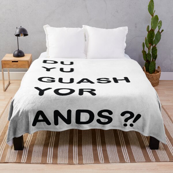 Item preview, Du yo Guash your Hands or What? Funny Wordplay , crazy Dialect Shirt designed and sold by blastshmucks.
