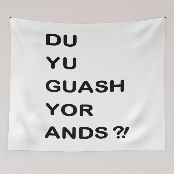 Item preview, Du yo Guash your Hands or What? Funny Wordplay , crazy Dialect Shirt designed and sold by blastshmucks.