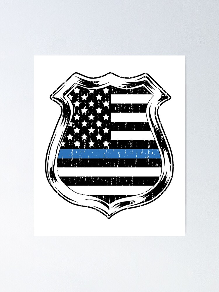 THIN BLUE LINE Made In USA POLICE OFFICER 3M VINYL - Foto 10