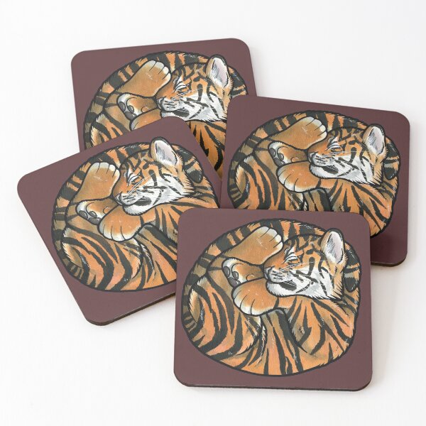 Item preview, Sleeping tiger cub designed and sold by animalartbyjess.
