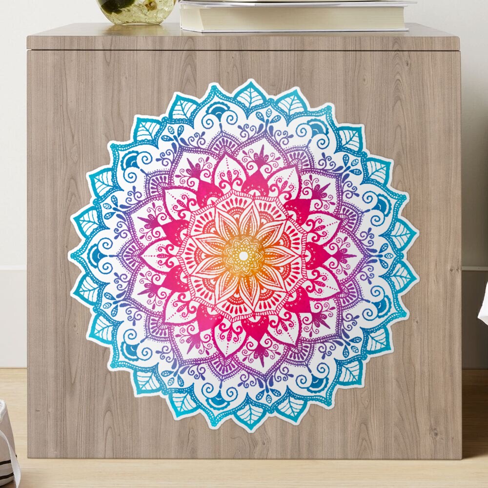 Rainbow mandala swoosh Wall Tapestry by Sea of Grace