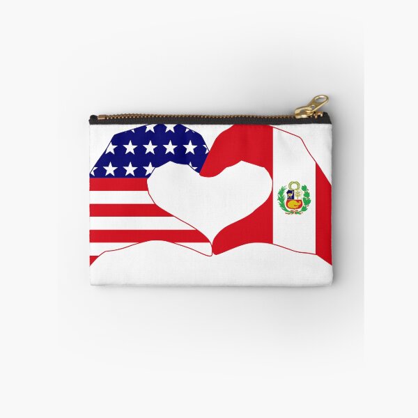 Item preview, We Heart USA & Peru Patriot Flag Series designed and sold by Carbon-Fibre Media.