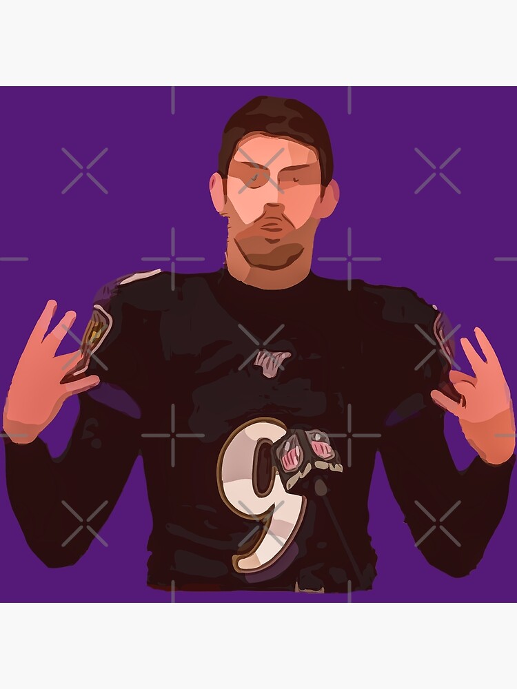 Justin Tucker Football Paper Poster Ravens - Justin Tucker