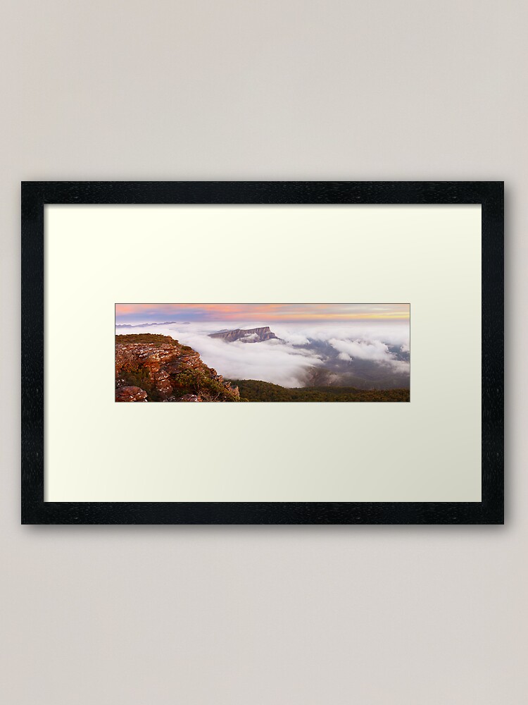 Thumbnail 1 of 7, Framed Art Print, Redmans Bluff, Grampians National Park, Australia designed and sold by Chockstone.