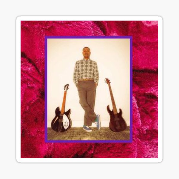 steve lacy dark red  Sticker for Sale by michelle f