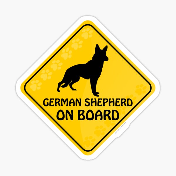 German Shepherd On Board Sticker