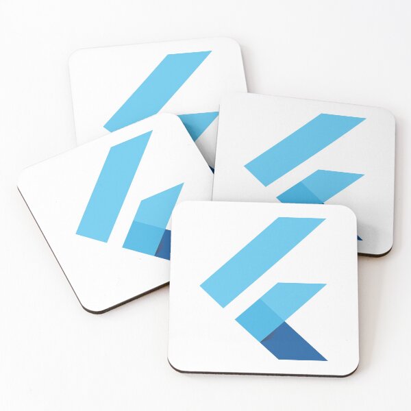 Item preview, Flutter Logo for Flutter/Dart Software Developer (White) designed and sold by hellkni9ht.