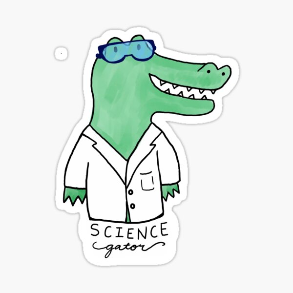 Vista previa del artículo con la obra « Science Gator», diseñado y vendido por swampmami.