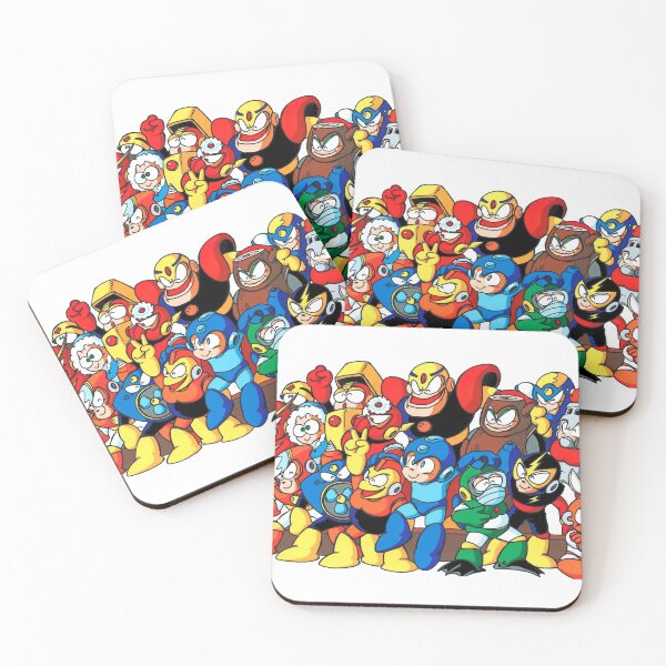 Item preview, Mega Man 1 and 2 Robot Masters designed and sold by infiniterivals.