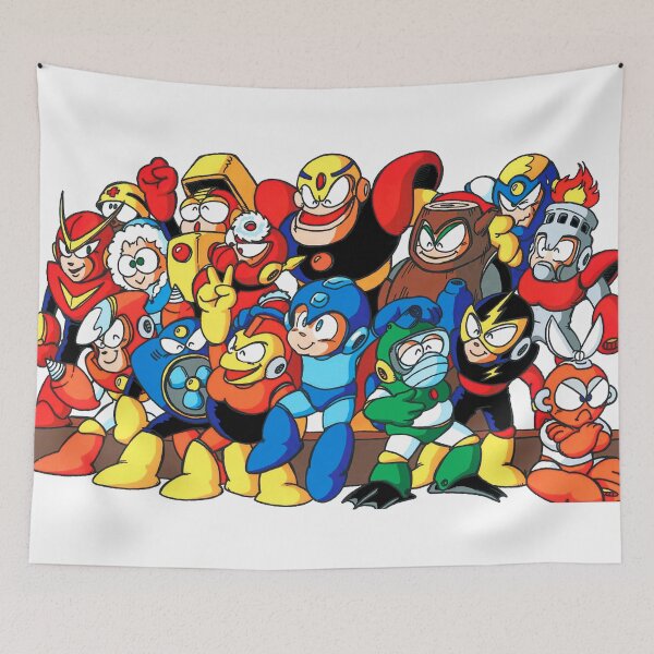 Item preview, Mega Man 1 and 2 Robot Masters designed and sold by infiniterivals.