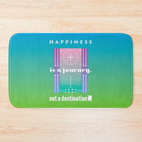 Item preview, Happiness is a journey, not a destination designed and sold by quotesonposters.