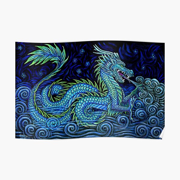 Chinese Azure Dragon Poster