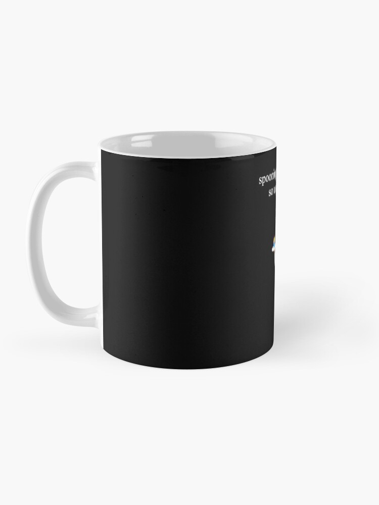 Alternate view of Spooning Leads To Forking Meme Sassy Cook Chef Waitress Quote Mug
