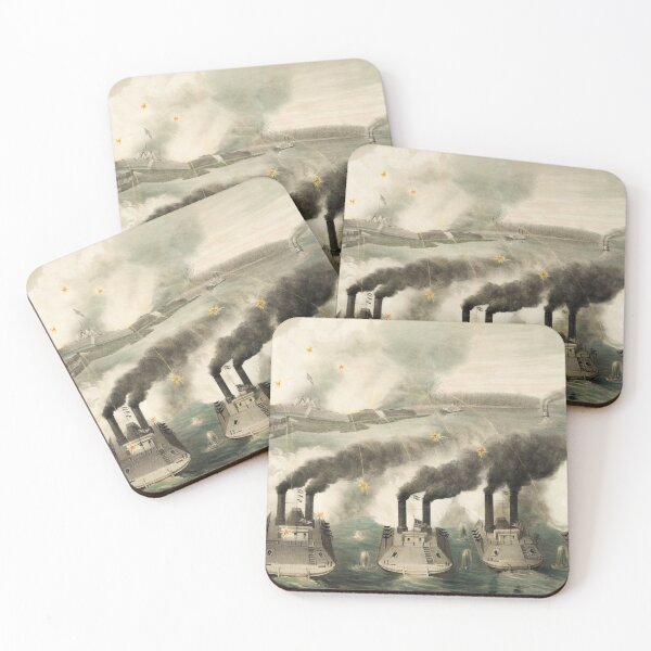 Item preview, Capture Of Fort Henry By Union Ironclads - 1862 designed and sold by warishellstore.