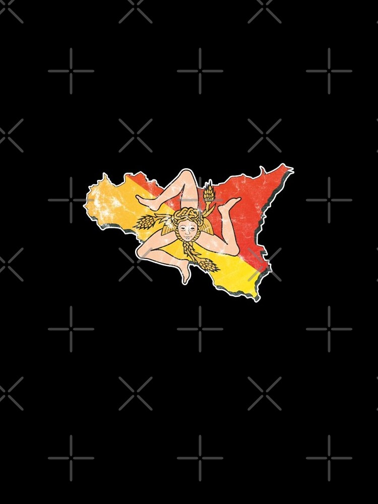 Sicily Flag Sicilian Trinacria Italian Pride by thespottydogg