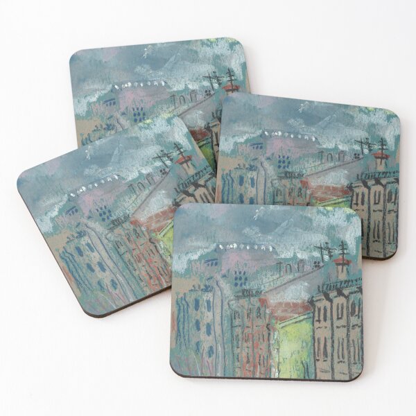 Item preview, Street View Saint Petersburg Cityscape Oil Pastel designed and sold by Julia Khoroshikh.