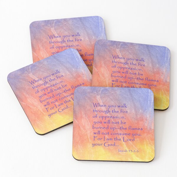 Item preview, Fire- Isaiah 43:2-3 designed and sold by Diane Hall Watercolors.