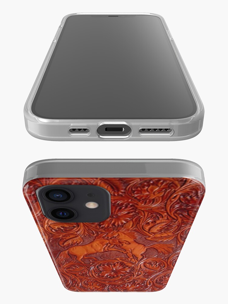 Alternate view of wild horses leather iPhone Case & Cover