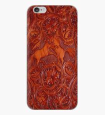 wild horses leather iPhone Case