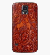 wild horses leather Case/Skin for Samsung Galaxy