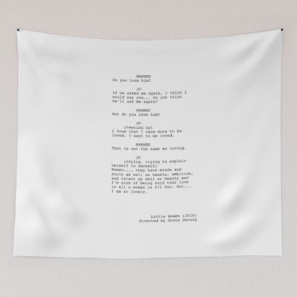 Item preview, Little Women Script Excerpt designed and sold by minimalmoviedesigns.