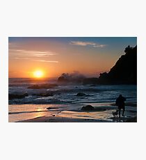 Morning comes to Nobbys Beach Photographic Print