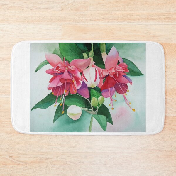 Item preview, Fuchsias with Buds Watercolor designed and sold by Pat Yager.