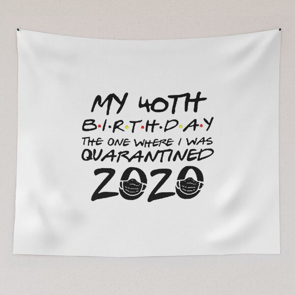 Item preview, Quarantine 40th-Birthday 2020 Face Mask designed and sold by Funny Tee.
