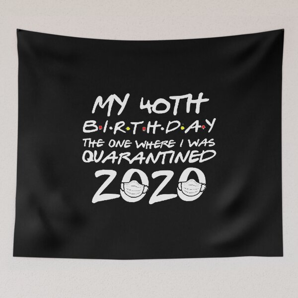 Item preview, Quarantine 40th-Birthday 2020 Face Mask designed and sold by Funny Tee.
