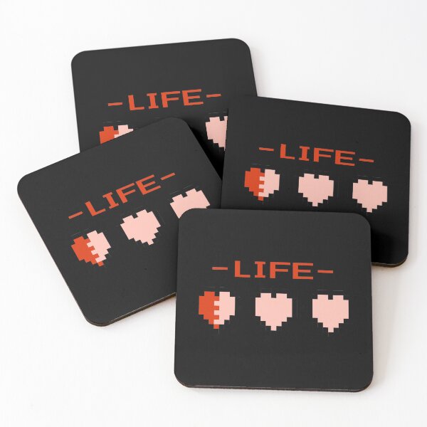 Item preview, Retro Heart - Surviving (Black) designed and sold by -TheGamingGeeks.