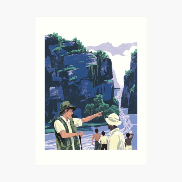 Down the river Art Print