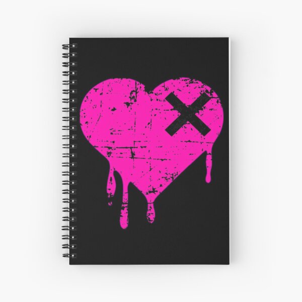 Emo Spiral Notebooks Redbubble - emogoth heart roblox