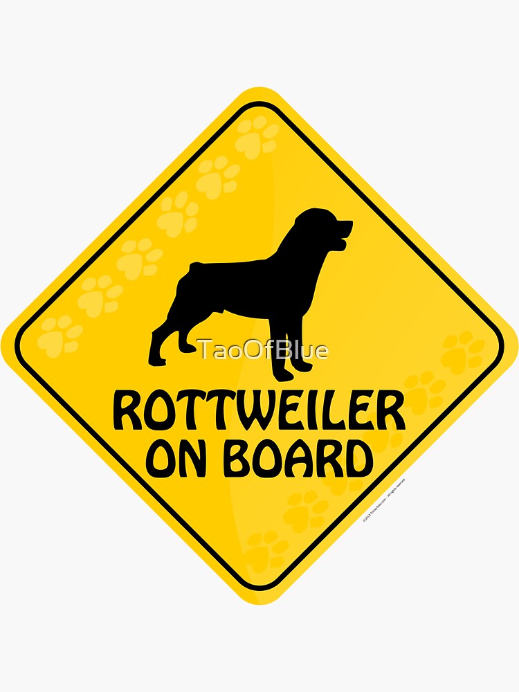 Rottweiler on hotsell board sticker