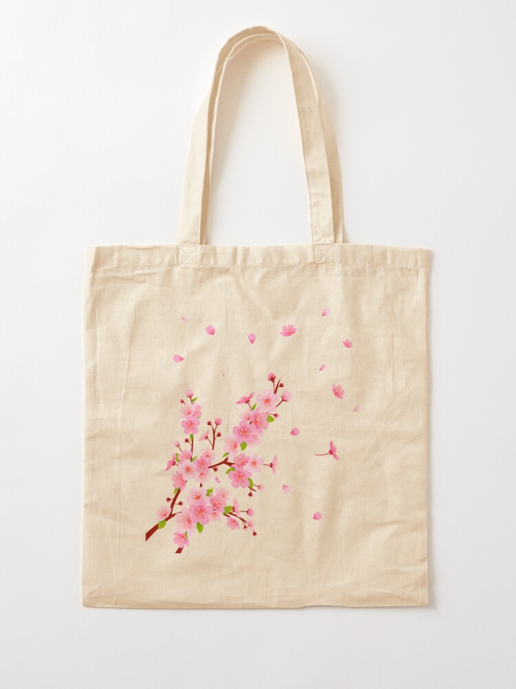 Japanese Cherry Tree Tote Bag Sakura Blossom Tote Bag 