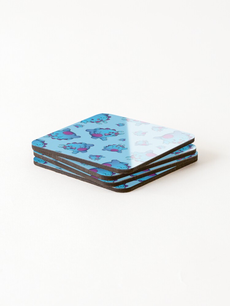 Thumbnail 4 of 5, Coasters (Set of 4), StickerMonster "Fairy" Pattern designed and sold by StickerBearArt.