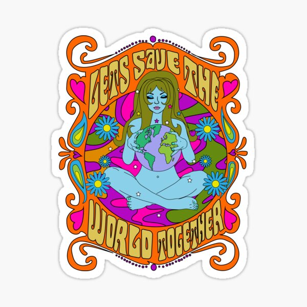 LETS SAFE THE WORLD TOGETHER Sticker