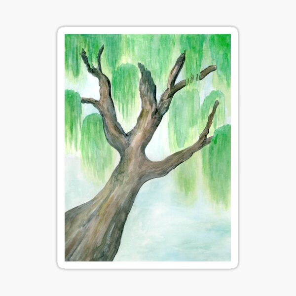 Item preview, Watercolor Weeping Willow designed and sold by Wyndee Breheny.