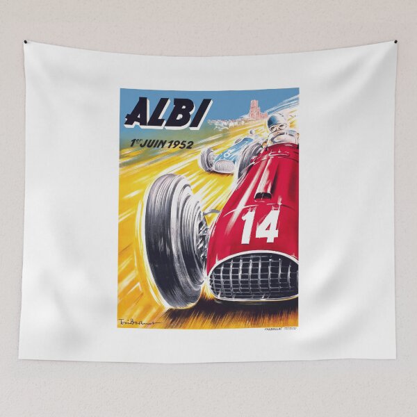 Item preview, 1952 Albi Grand Prix Automobile Race Poster designed and sold by retrographics.